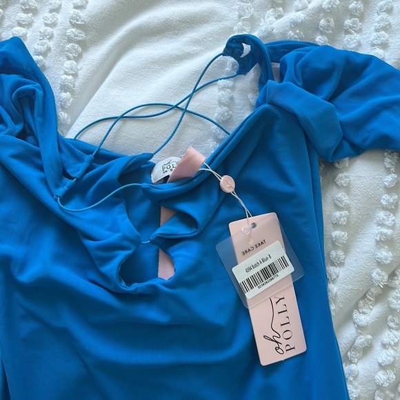 NEW! Blue Long Sleeve Dress - Picture 6 of 6